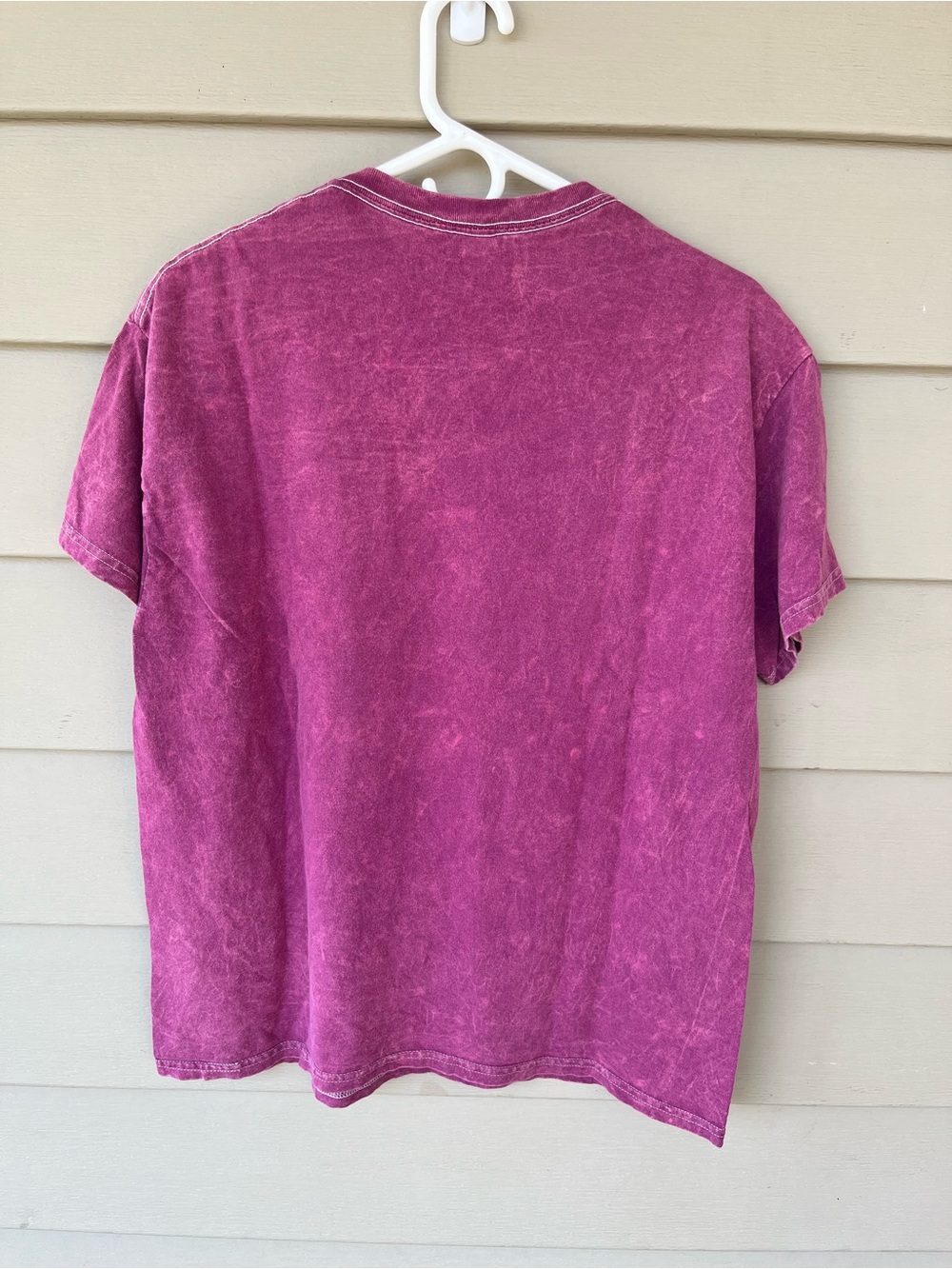 NIRVANA Short Sleeve T-Shirt in Washed Magenta